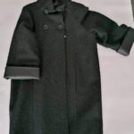 cappotto donna con inserti in ecopelle